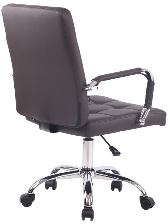 Kancelárske kreslo Deli PRO umelá koža, hnedá