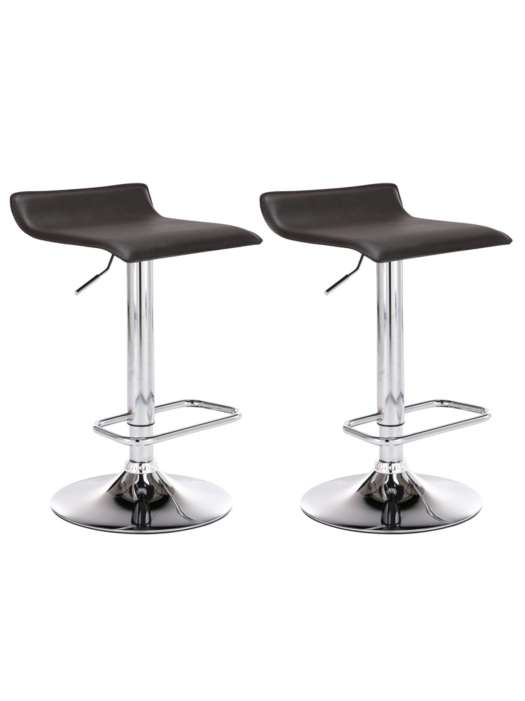 Sada 2 barových stoličiek Dyn, hnedá