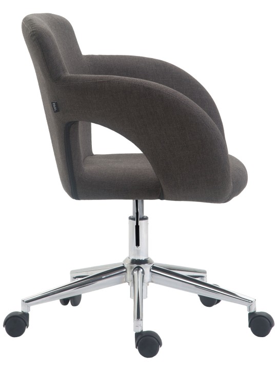 Kancelárske kreslo Edison látka, tmavosivá