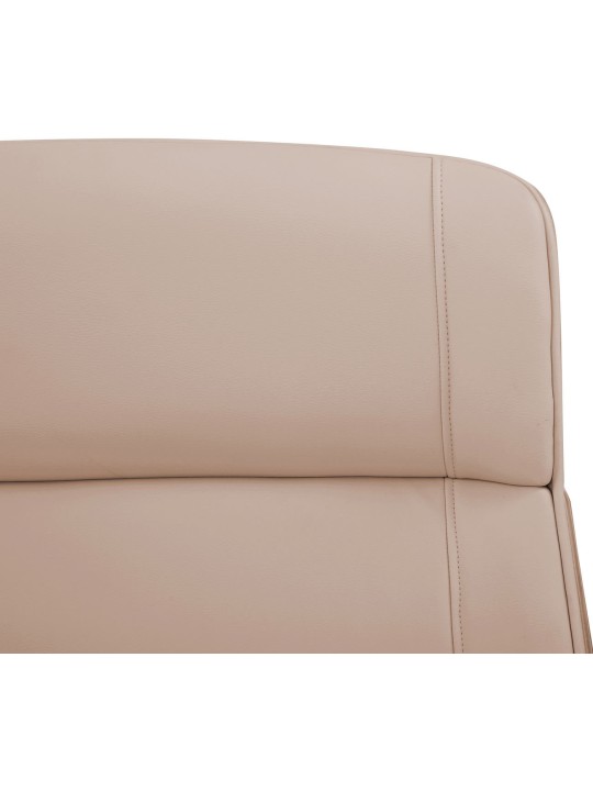 Kancelárske kreslo Varel z umelej kože, prírodná/krémová