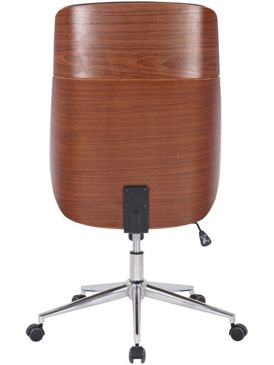 Kancelárske kreslo Varel z umelej kože, orech/biela Kancelárske kreslo Varel z umelej kože, orech/biela