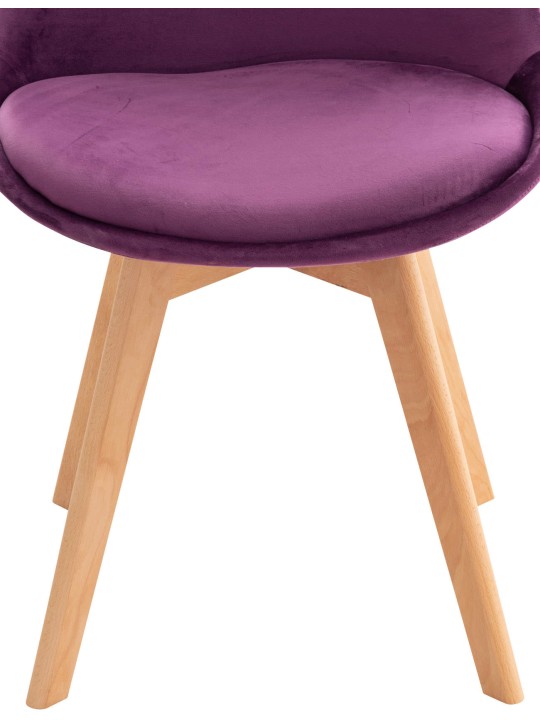 Stolička Linares Velvet, fialová