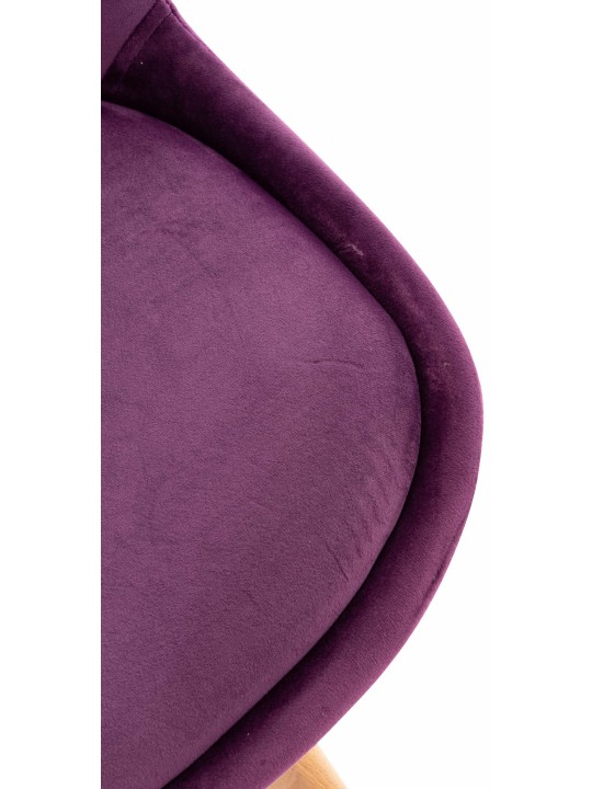 Stolička Linares Velvet, fialová