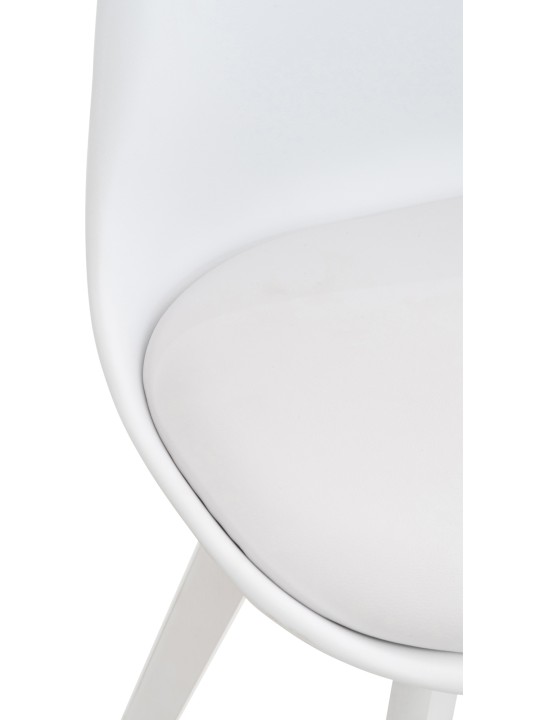 Stolička Linares, biela/biela