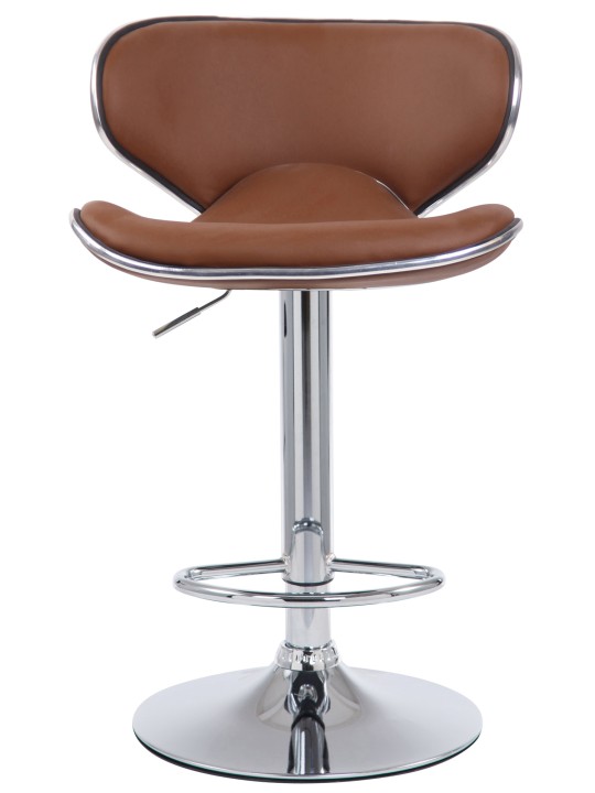 Barová stolička Las Vegas V2 chróm, svetlohnedá