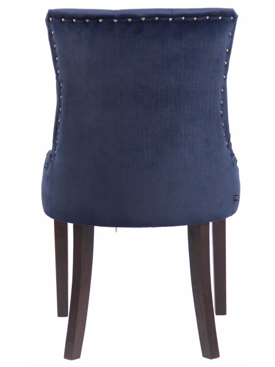 Sada 4 ks jedálenských stoličiek Aberdeen velvet antique, modrá