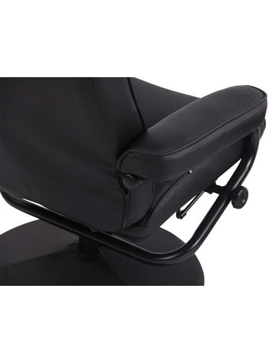 Kreslo Ennis s podnožkou, čierna