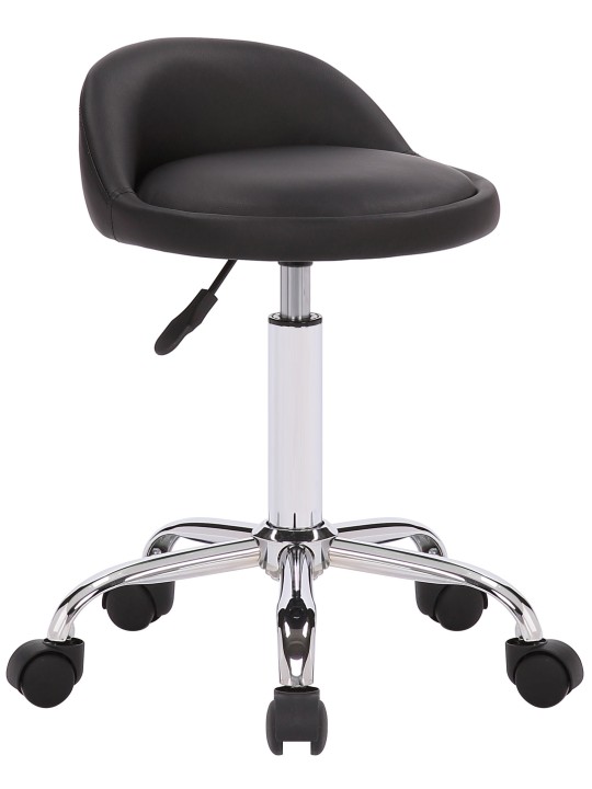 Pracovná stolička Teramo umelá koža, čierna