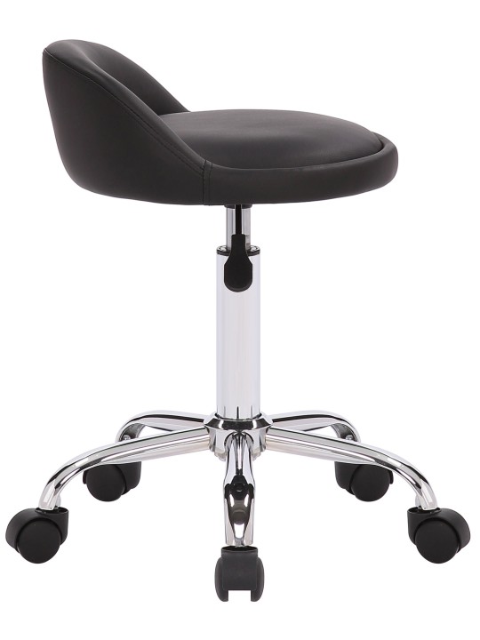 Pracovná stolička Teramo umelá koža, čierna