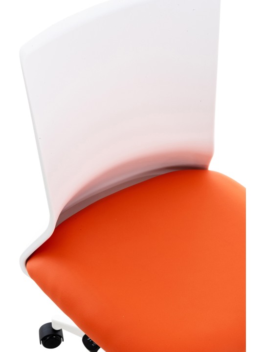 Kancelárske kreslo Apolda z umelej kože, oranžová