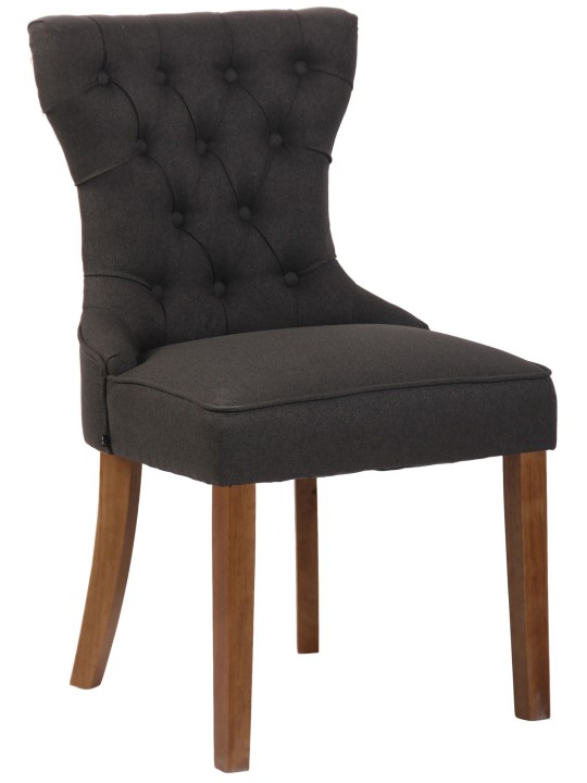 Stolička Franca látka starožitná-svetlá, tmavosivá