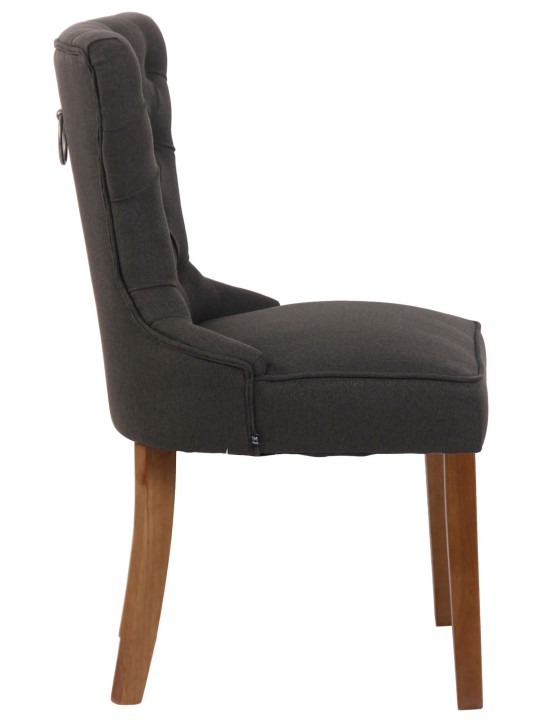 Stolička Franca látka starožitná-svetlá, tmavosivá