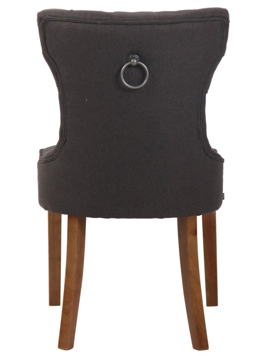 Stolička Franca látka starožitná-svetlá, tmavosivá