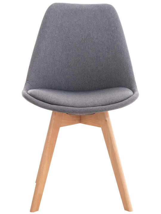 Sada 4 stoličiek Linares látka, sivá