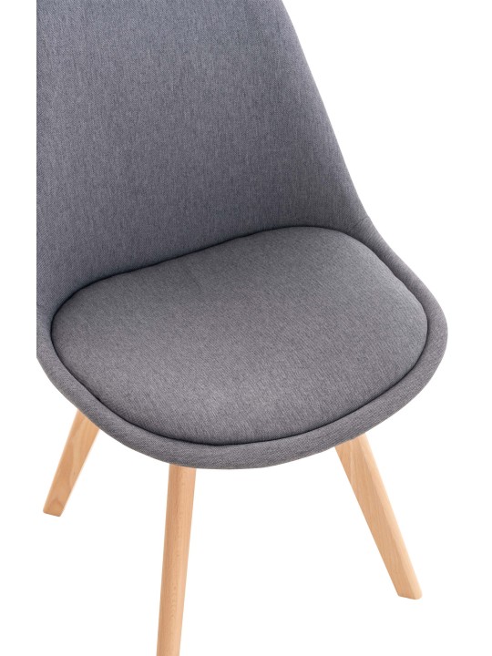 Sada 4 stoličiek Linares látka, sivá