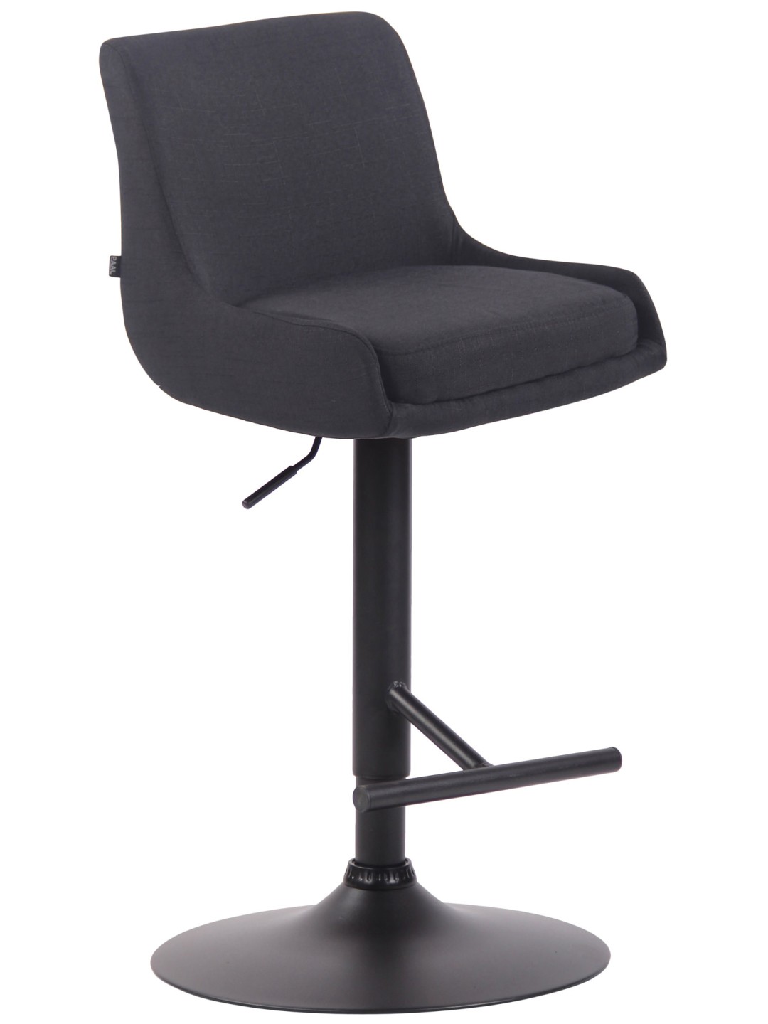 Klubová látka na barovú stoličku, čierna