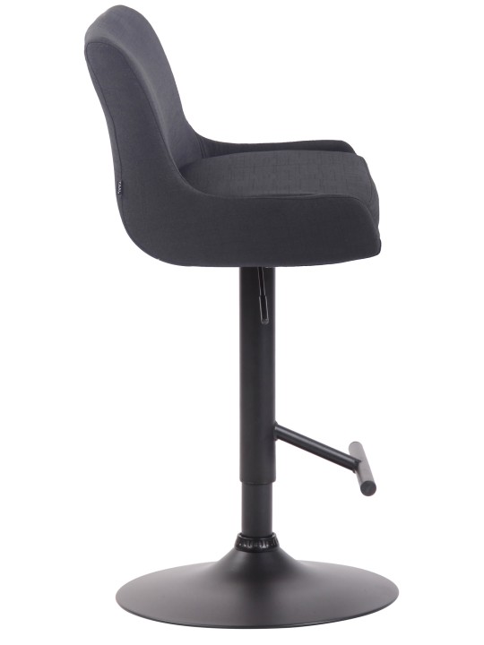 Klubová látka na barovú stoličku, čierna