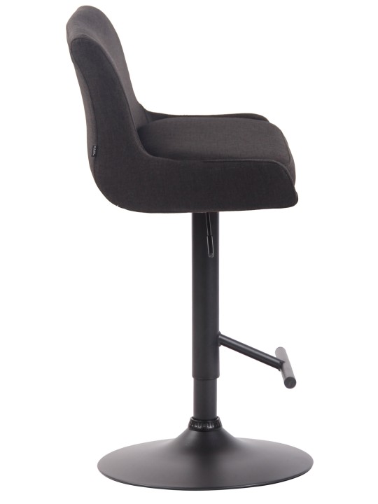 Klubová látka na barovú stoličku, tmavosivá