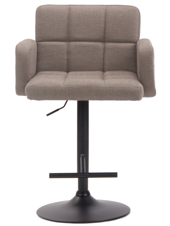 Barová stolička Los Angeles, látka, šedohnedá
