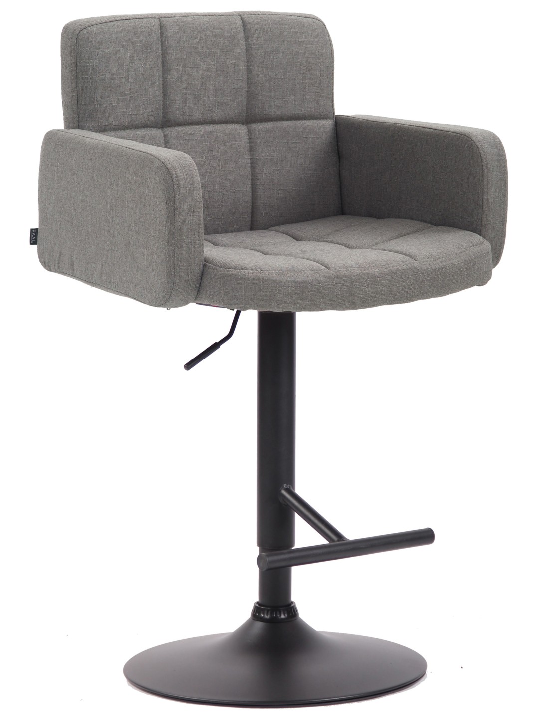 Barová stolička Los Angeles, látka, sivá