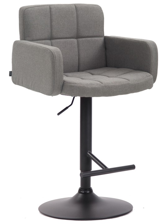Barová stolička Los Angeles, látka, sivá