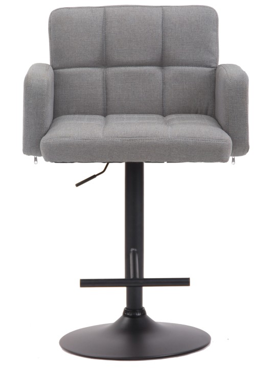 Barová stolička Los Angeles, látka, sivá