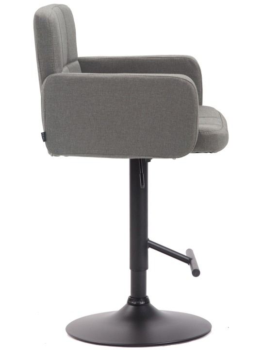 Barová stolička Los Angeles, látka, sivá