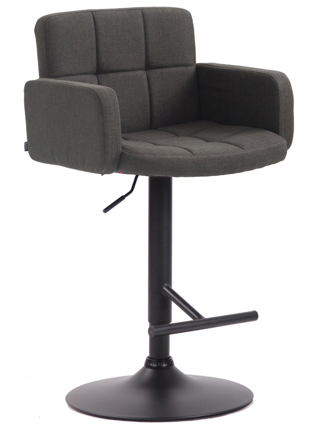 Barová stolička Los Angeles, látka, tmavosivá
