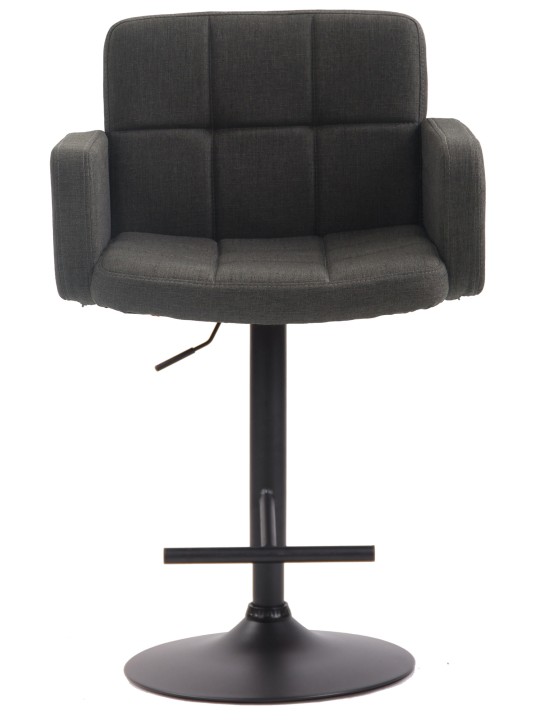 Barová stolička Los Angeles, látka, tmavosivá