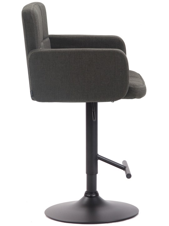 Barová stolička Los Angeles, látka, tmavosivá