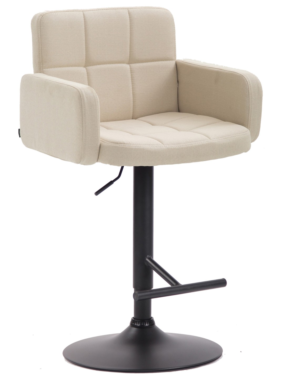 Barová stolička Los Angeles, látka, krémová