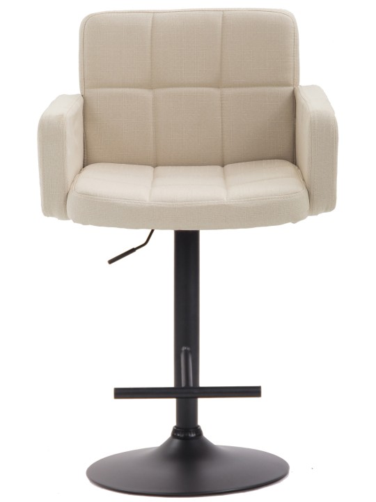 Barová stolička Los Angeles, látka, krémová