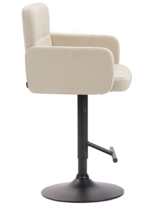 Barová stolička Los Angeles, látka, krémová