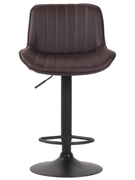 Barová stolička Lentini z umelej kože, hnedá