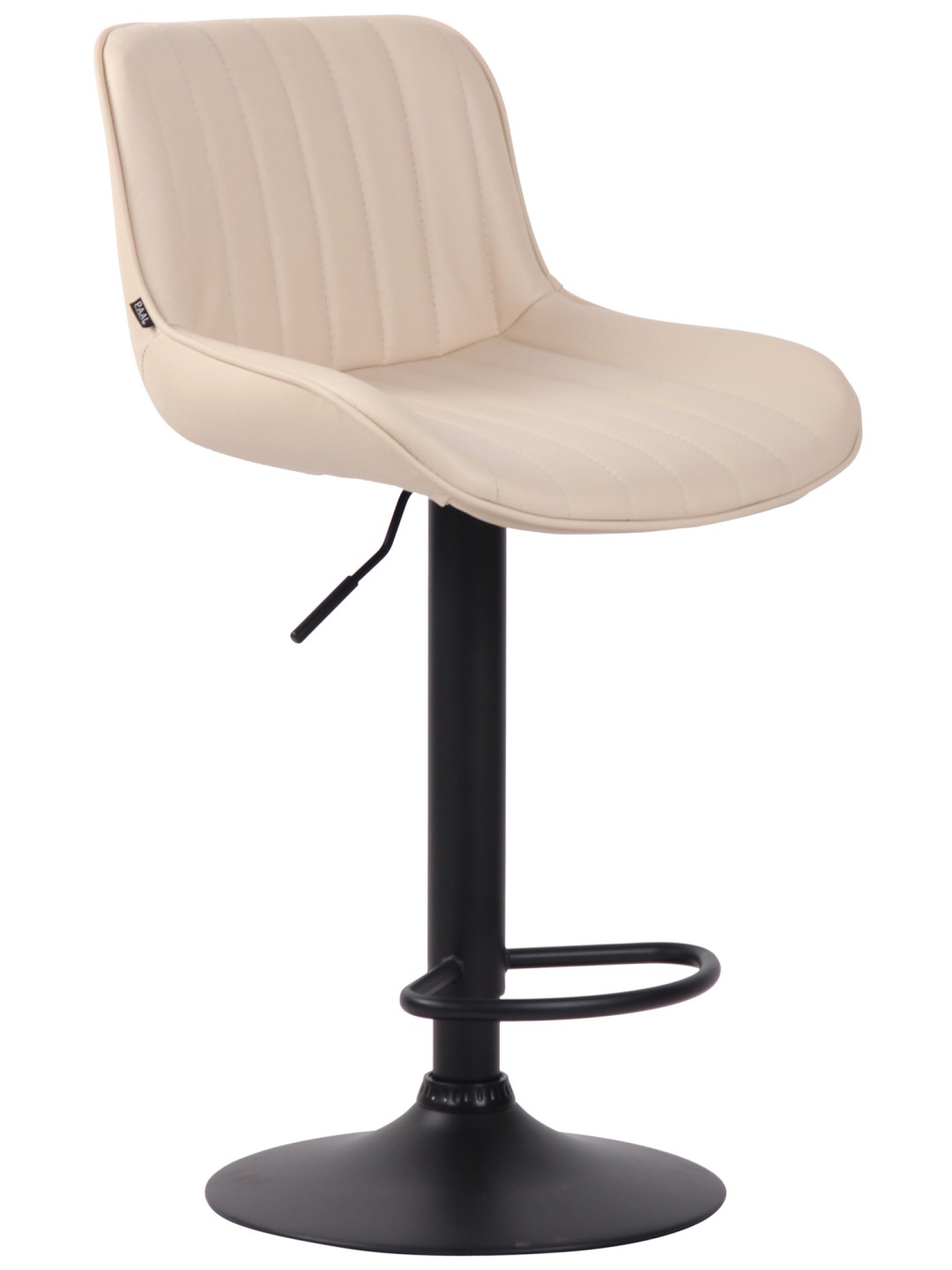 Barová stolička Lentini z umelej kože, krémová