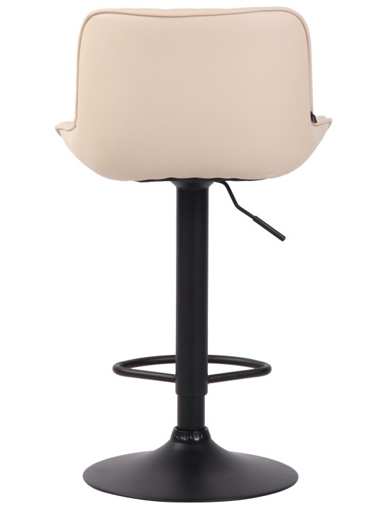 Barová stolička Lentini z umelej kože, krémová