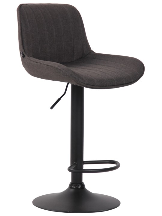 Barová stolička Lentini látka, tmavosivá