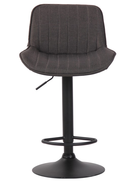 Barová stolička Lentini látka, tmavosivá