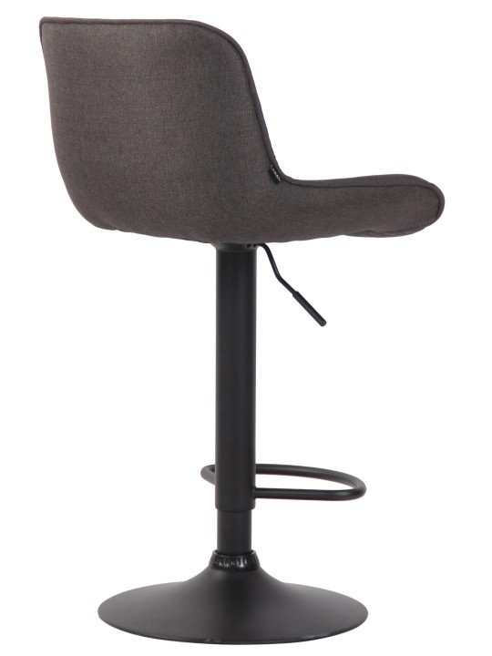 Barová stolička Lentini látka, tmavosivá