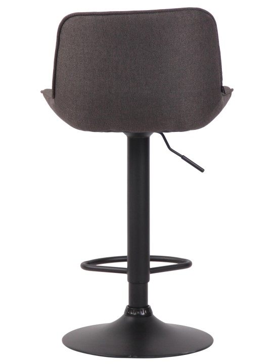 Barová stolička Lentini látka, tmavosivá