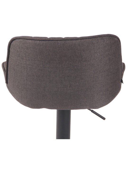 Barová stolička Lentini látka, tmavosivá