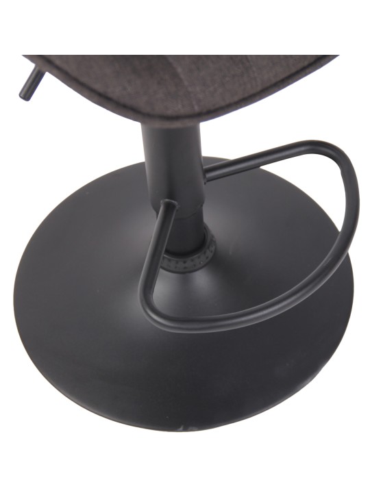 Barová stolička Lentini látka, tmavosivá