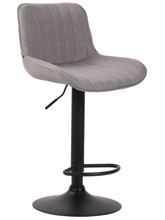 Barová stolička Lentini látka, sivá