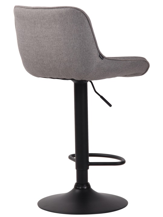 Barová stolička Lentini látka, sivá