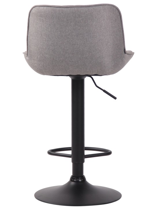 Barová stolička Lentini látka, sivá