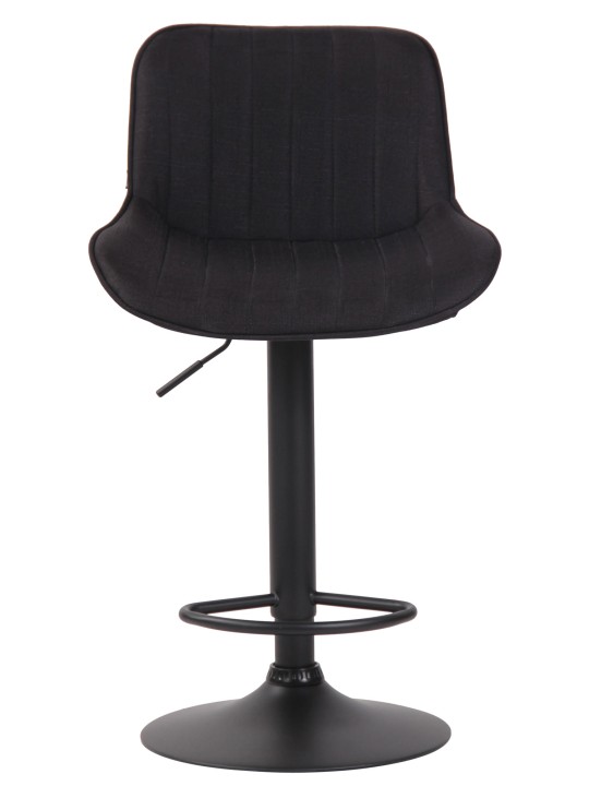 Barová stolička Lentini látka, čierna