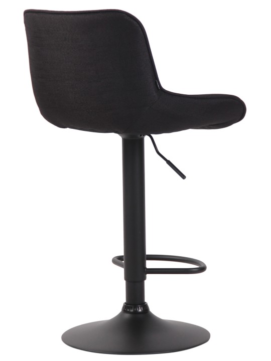 Barová stolička Lentini látka, čierna