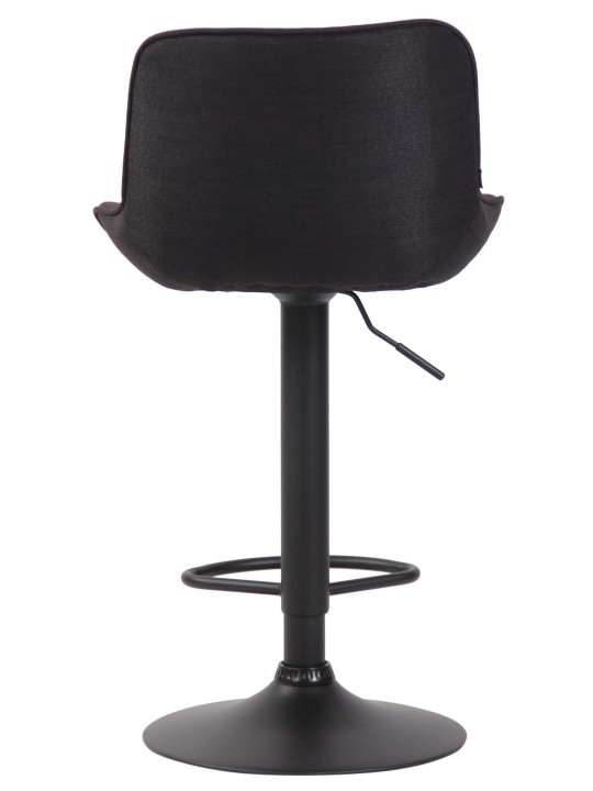 Barová stolička Lentini látka, čierna