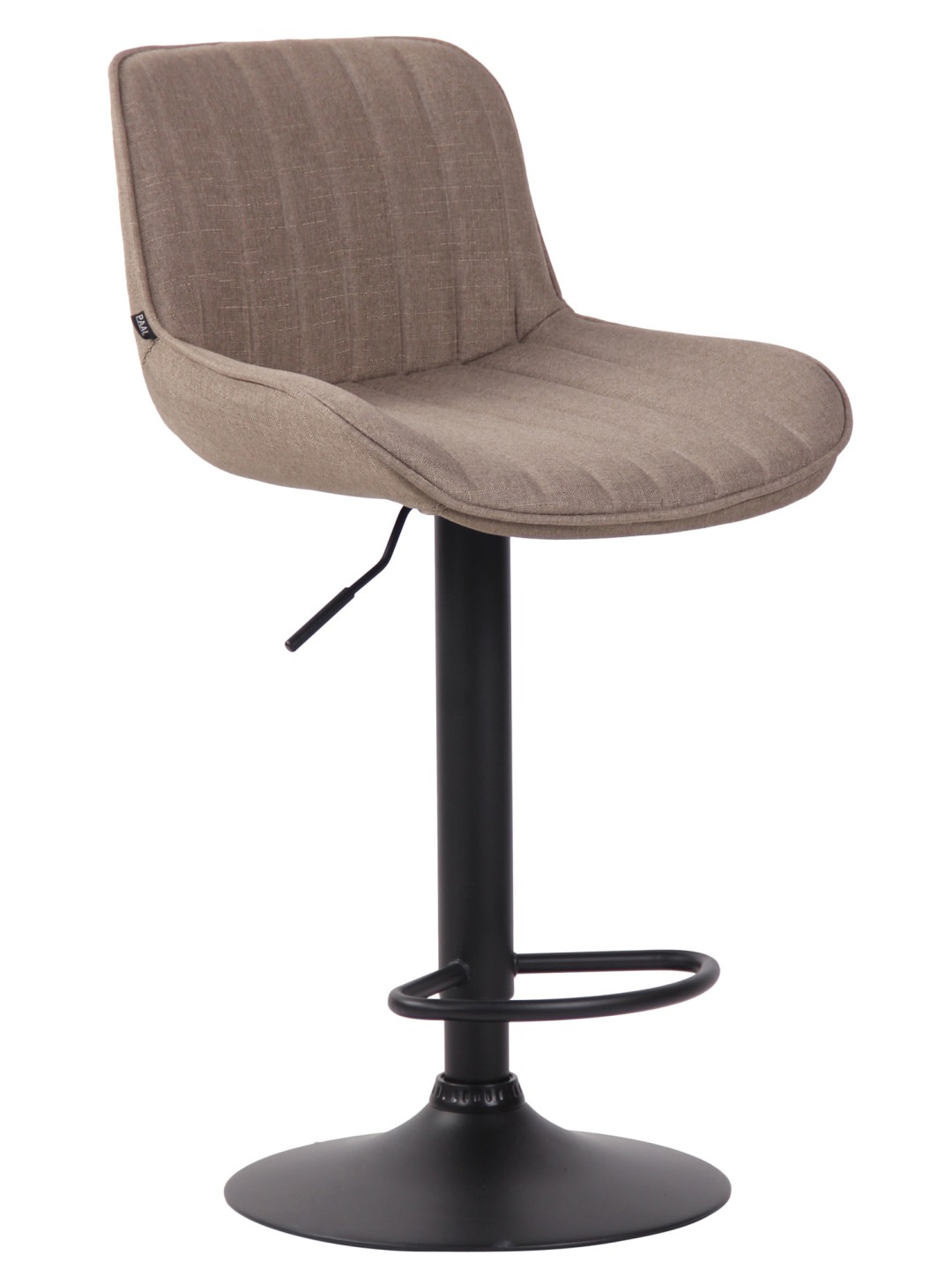 Barová stolička Lentini látka, šedohnedá