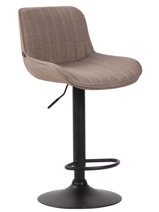 Barová stolička Lentini látka, šedohnedá